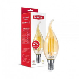MAXUS LED FIL Golden CF37 4W E14 2700K 220V (1-MFM-731)