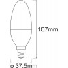 LEDVANCE SMART+ WiFi Candle 5W B39 E14 220V 2700-6500K (4058075485570) - зображення 3