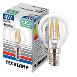 Techlamp LED Classic P45 4 Вт E14 4000 К 220 В прозрачная (8595557072980)