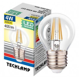 Techlamp LED Classic P45 4 Вт E27 3000 К 220 В прозрачная (8595557072973)
