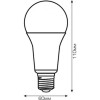 Hopfen LED 12 Вт A60 матовая E27 220 В 3000 К (6949677989833) - зображення 2