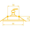 Lightmaster Світильник точковий CL 7095 MR16 з led-підсвічуванням 3 Вт G5.3 4000 K перлинний - зображення 2