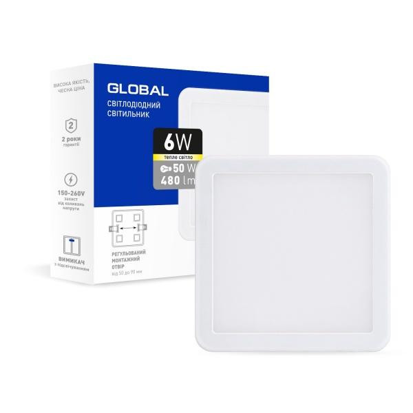 Global LED SP adjustable 6W 3000K (1-GSP-01-0630-S) - зображення 1