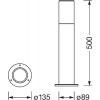 LEDVANCE Светильник парковый  Endura Classic Pipe (50 см) E27 25 Вт IP44 темно-серый (4058075554238) - зображення 4