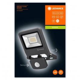 LEDVANCE Прожектор с датчиком движения Endura Flood LED 20 Вт IP44 черный (4058075206748)