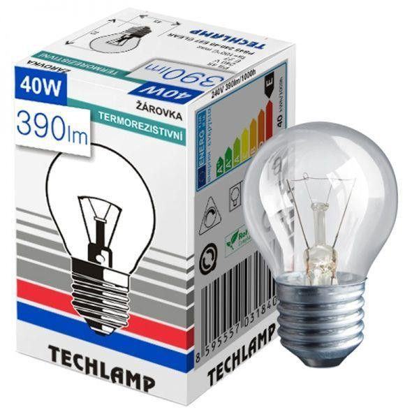 Techlamp Лампа накаливания P45 40 Вт E27 230 В прозрачная (8595557031840) - зображення 1
