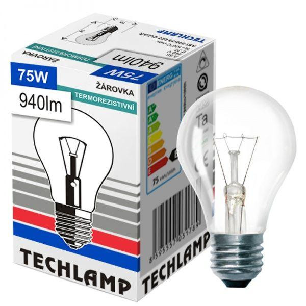 Techlamp Лампа накаливания A55 75 Вт E27 230 В прозрачная (8595557031789) - зображення 1