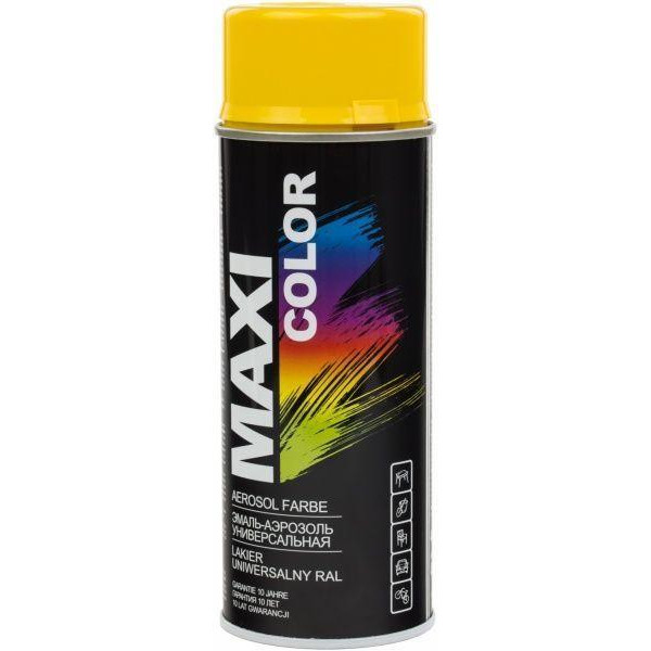 MAXI color RAL 1021 желтый глянец 400 мл (MX1021) - зображення 1