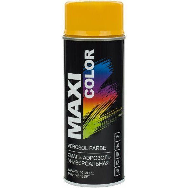 MAXI color RAL 1004 золотисто-желтый глянец 400 мл (MX1004) - зображення 1