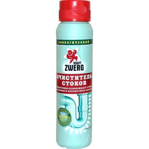 Kraft Zwerg Очиститель для стоков Биологический 500 г (4040448542140) - зображення 1