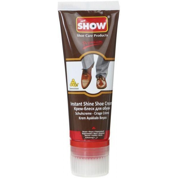 SHOW Крем для обуви блеск без полировки 75 мл коричневый (8698623900153) - зображення 1