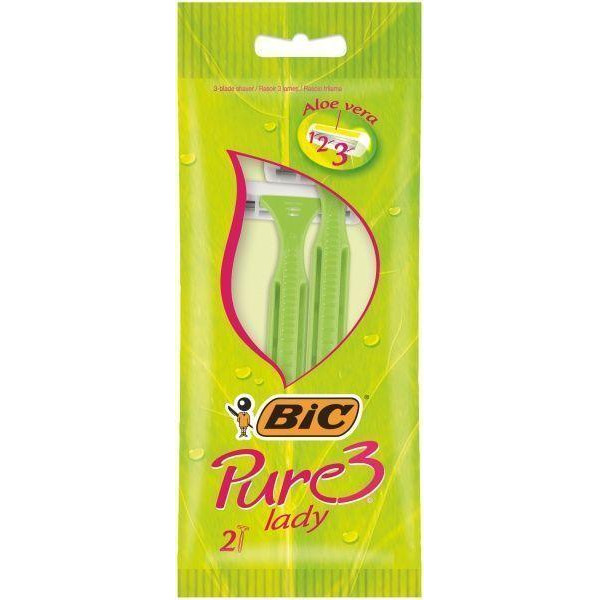 BIC Pure 3 Lady Набор бритв без сменных картриджей 2 шт. (3086123221642) - зображення 1