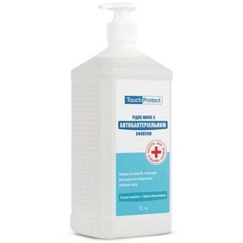 Touch Protect Жидкое мыло  Эвкалипт-Розмарин с антибактериальным эффектом 1 л (4823109402065) - зображення 1