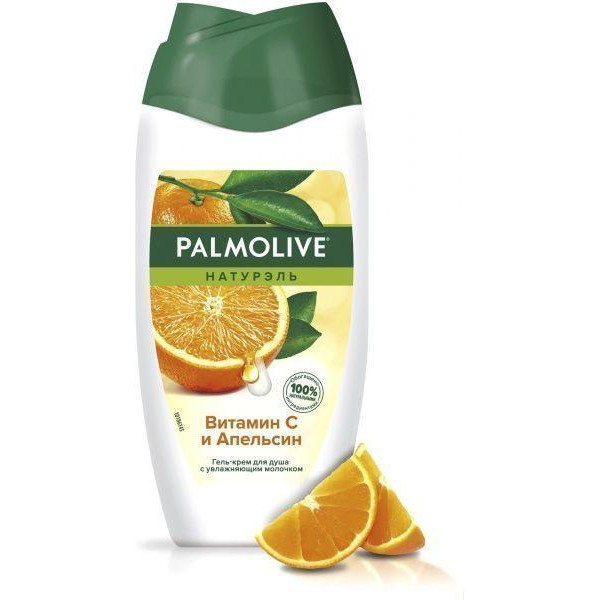 PALMOLIVE Гель-крем для душа  Натурэль Витамин С и Апельсин 250 мл (8718951300996) - зображення 1