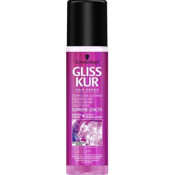 Gliss kur Экспресс-кондиционер  Supreme Length для длинных волос, склонных к повреждениям и секущимся кончикам - зображення 1