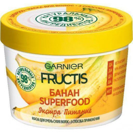 Garnier Маска  SUPERFOOD Банан для очень сухих волос Экстра Питание, 390 мл (3600542136037)