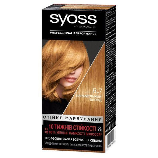 Syoss Стойкая краска для волос 8-7 Карамельный блонд 115 ml (4015000544528) - зображення 1