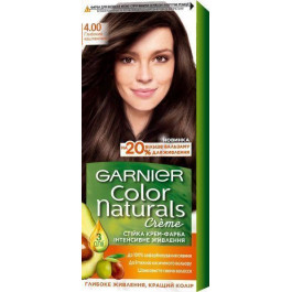 Garnier Краска для волос  Color Naturals Creme с 3-мя маслами 4.00 Глубокий каштановый (3600542021784)