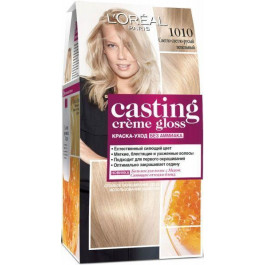 L'Oreal Paris Краска-уход для волос L' Casting Creme Gloss 1010 Светло-светло-русый пепельный без аммиака (3600521