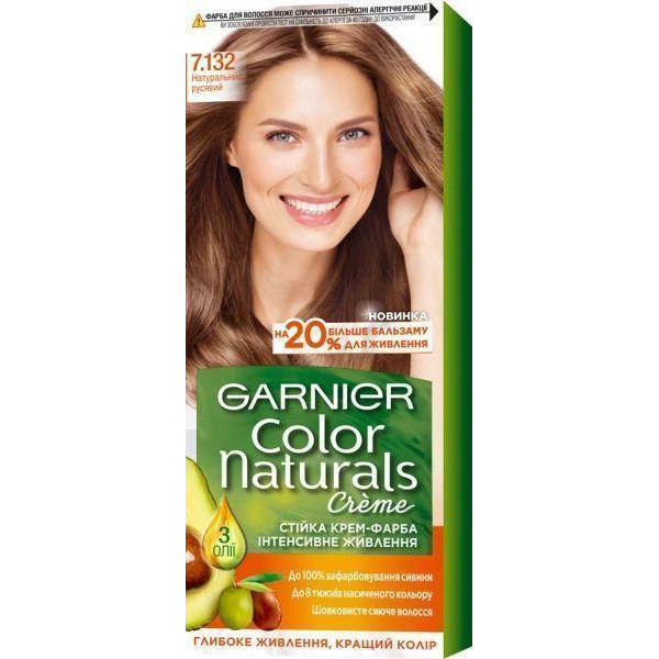Garnier Краска для волос  Color Naturals натуральный русый №7.132 (3600541929869) - зображення 1