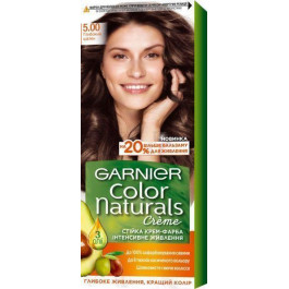 Garnier Краска для волос  Color Naturals Creme с 3-мя маслами 5.00 Глубокий шатен (3600542021777)