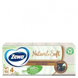 Zewa Носовички  Natural Soft, чотирьохшарові, 10 уп. по 9 шт. (7322541285733)