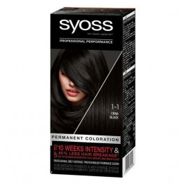 Syoss 1-1 Стойкая краска для волос Черный 115 ml (9000100632669)