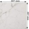 Golden Tile Calacatta Extra белый 607x607(Н90510) - зображення 2