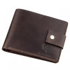 Grande Pelle Надежное мужское портмоне в винтажном стиле  11229 коричневое - зображення 1