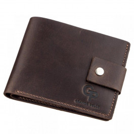 Grande Pelle Надежное мужское портмоне в винтажном стиле  11229 коричневое