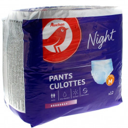 Auchan Підгузки-труси для дорослих  Night M, 12 шт.