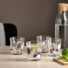 IKEA SOMMARFLOX набір склянок, 4 шт, різнокольоровий візерунок, 300 мл (505.492.90) - зображення 3