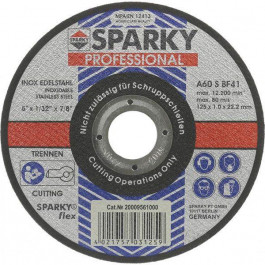 SPARKY Круг відрізний по металу  125x1,0x22,2 мм