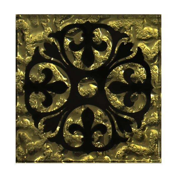 Grand Kerama Плитка  Тако Бутон золото рифлена 773 6,6x6,6 - зображення 1