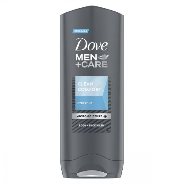 Dove Гель для душу  Men+Care Чистота та комфорт 250 мл (8717163766330) - зображення 1