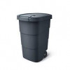 Wheeler Бак для мусора с крышкой  90 л серый NBWB90 (5905197378343) - зображення 2