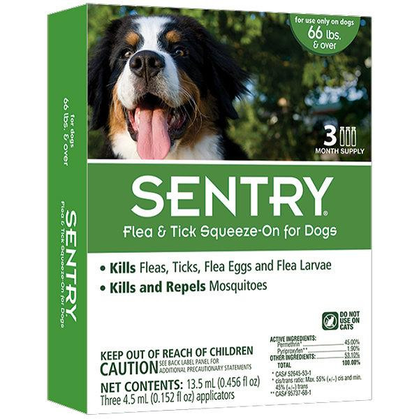 Sentry Краплі на холку від бліх, кліщів для собак вагою більше 30 кг 4.5 мл (ціна за 1 піпетку) (42672) - зображення 1
