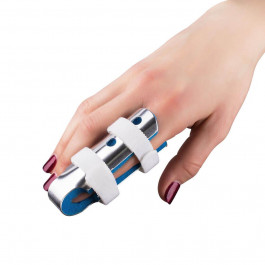 Toros Group Ортез-шина для фаланги пальця руки з фіксацією, тип 502, двосторонній, металевий, -M