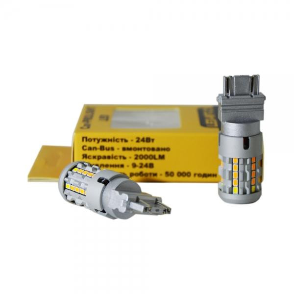 Car-Prolight P27/7W 3157-24W Yellow+White 14849 - зображення 1