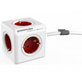 Allocacoc Powercube Extended 1.5m 5р Red (1300RD/DEEXPC)