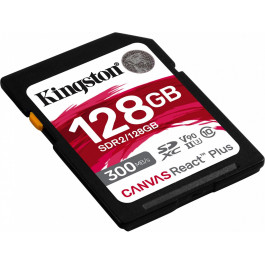 Kingston 128 GB SDXC Class 10 UHS-II U3 Canvas React Plus (SDR2/128GB)