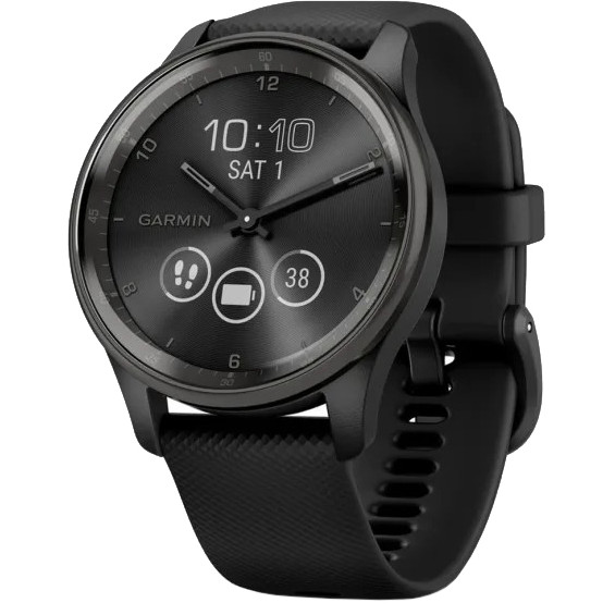 Garmin Vivomove Trend Slate S. Steel Bezel with Black Case and S. Band (010-02665-00) - зображення 1