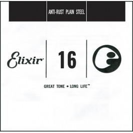 Elixir Струна  13016 Plain Steel .016