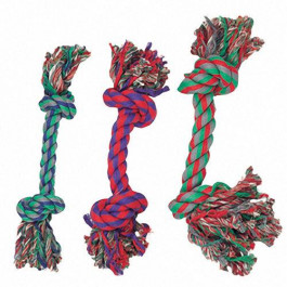 Karlie-Flamingo Іграшка для собак Flamingo Cotton Knot Mini мотузкова кістка 2 вузла 14 см міні 3 (43195)
