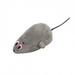 Karlie-Flamingo Заводна іграшка для котів Wind UP Mouse миша на коліщатках сіра 6 см (42987)