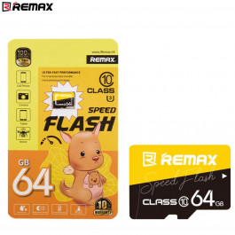 REMAX 64 GB microSDXC UHS-I U3 V10 (GB/T 26225-2010)