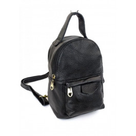 JZ Невеликий рюкзак зі шкіри для дівчаток  NS013-1 чорний