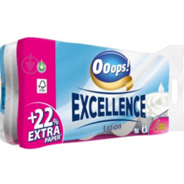Ooops! Туалетная бумага ! Excellence Lotion трехслойная 8 шт. (5998648706024)