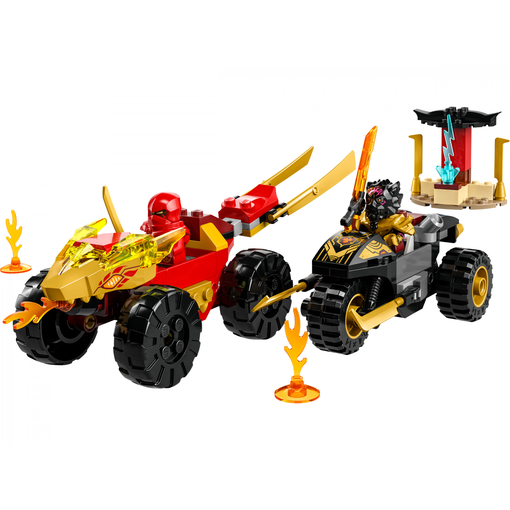 LEGO Ninjago Автомобільна й байкова битва Кая і Раса (71789) - зображення 1
