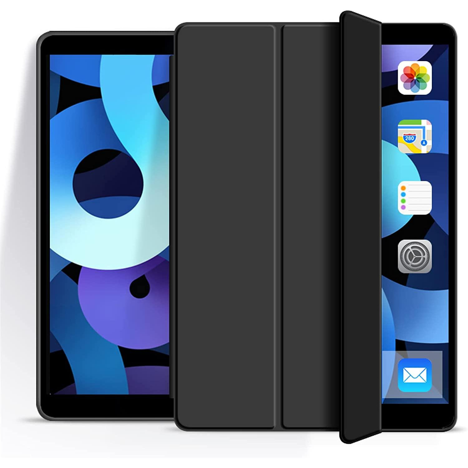 BeCover Чохол-книжка Tri Fold Soft TPU Silicone  для Apple iPad 10.9" 2022 Black (708518) - зображення 1
